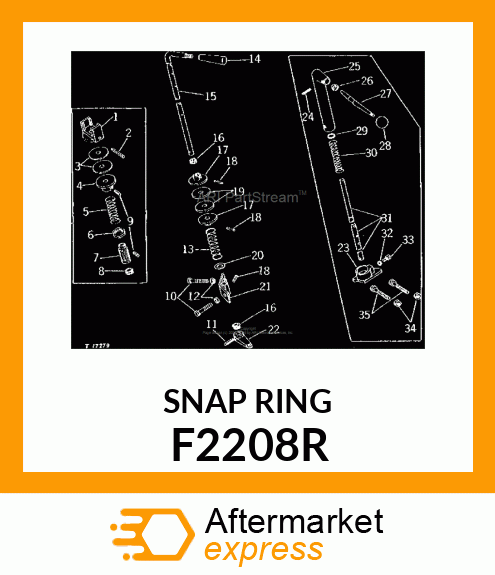 RING,RETAINING F2208R