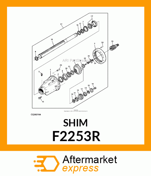 WASHER,THRUST F2253R