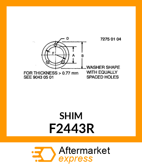 SHIM,.005 STEEL F2443R