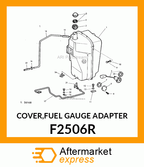 COVER,FUEL GAUGE ADAPTER F2506R