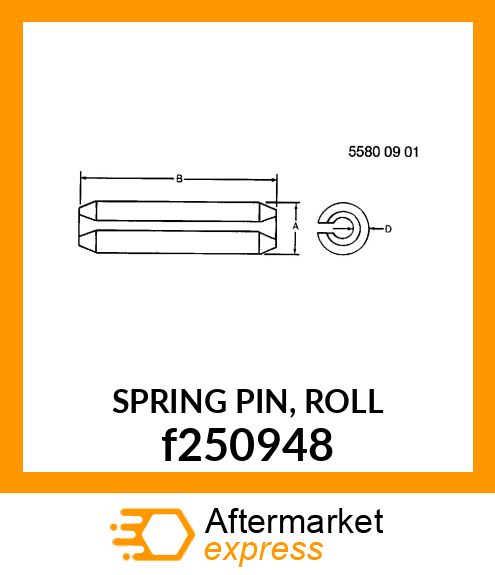 SPRING PIN, ROLL f250948