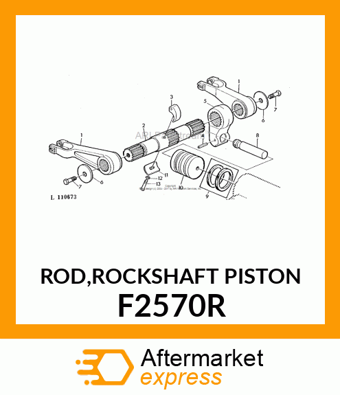 ROD,ROCKSHAFT PISTON F2570R