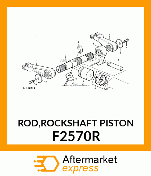 ROD,ROCKSHAFT PISTON F2570R