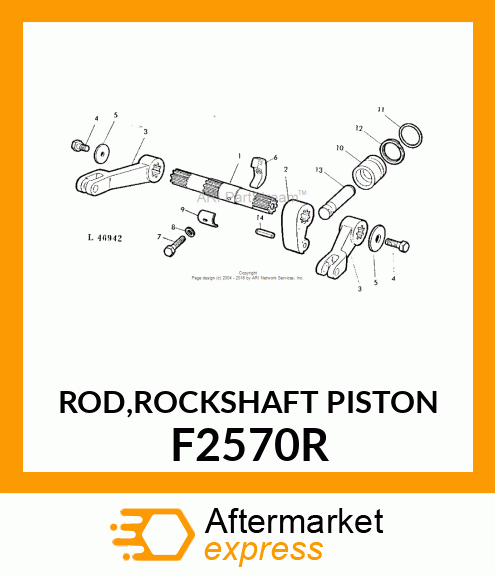 ROD,ROCKSHAFT PISTON F2570R