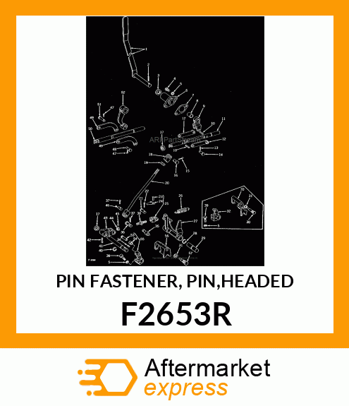 PIN FASTENER, PIN,HEADED F2653R