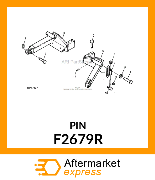 PIN, SPECIAL HEADED,PLATED F2679R