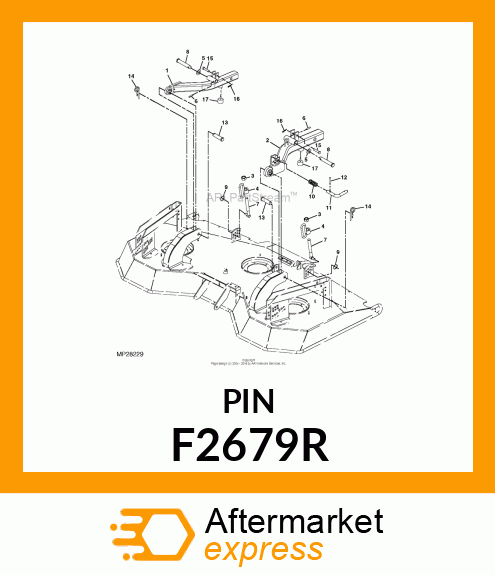 PIN, SPECIAL HEADED,PLATED F2679R