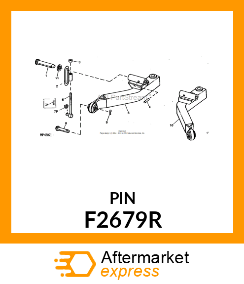 PIN, SPECIAL HEADED,PLATED F2679R