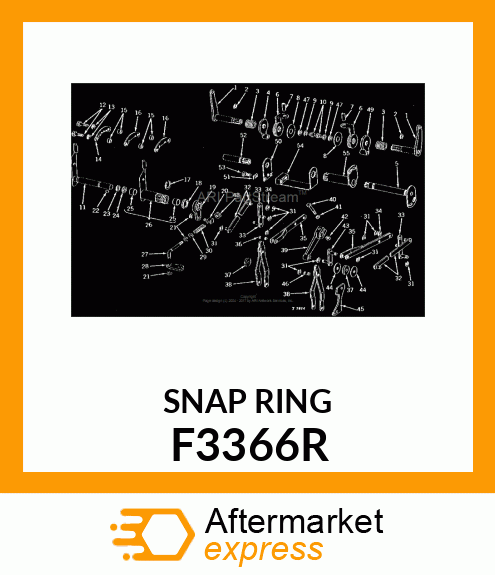 SNAP RING, RETAINING F3366R