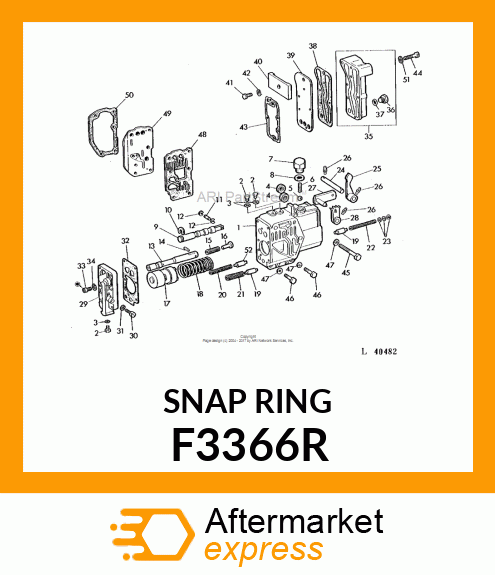 SNAP RING, RETAINING F3366R