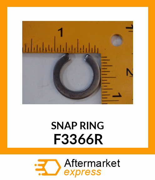 SNAP RING, RETAINING F3366R