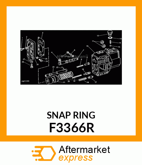 SNAP RING, RETAINING F3366R