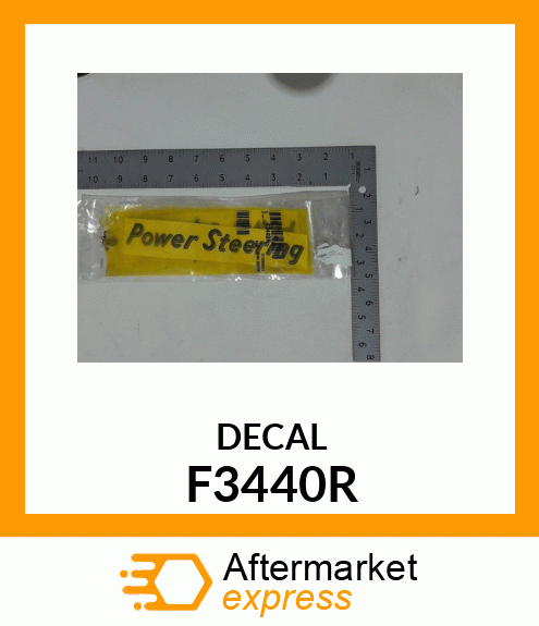 LABEL, COMANIA,POWER STEERING F3440R