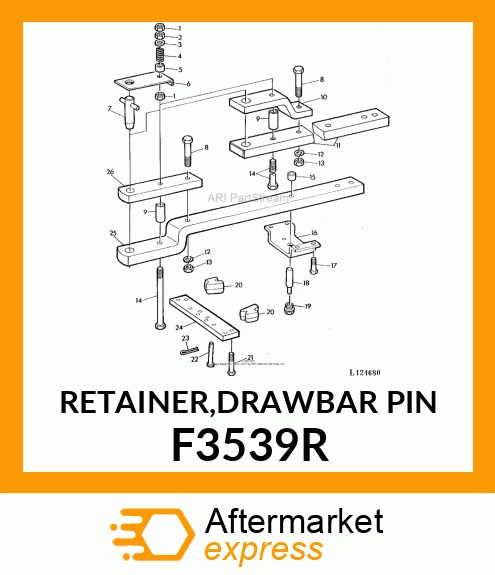 RETAINER,DRAWBAR PIN F3539R