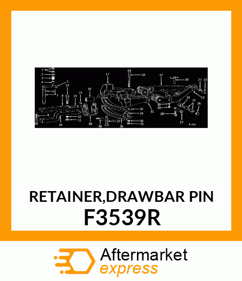 RETAINER,DRAWBAR PIN F3539R