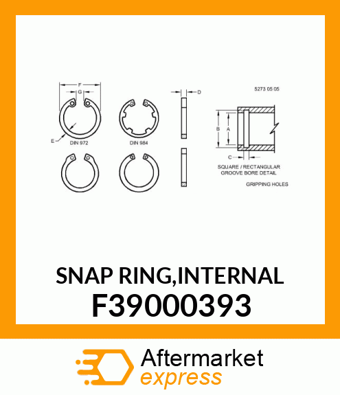 SNAP RING,INTERNAL F39000393