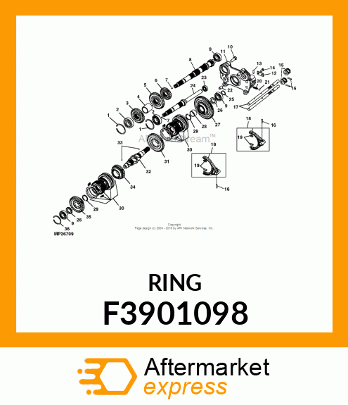 SNAP RING,EXTERNAL F3901098