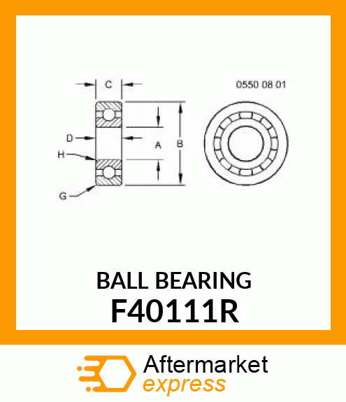 BALL BEARING F40111R