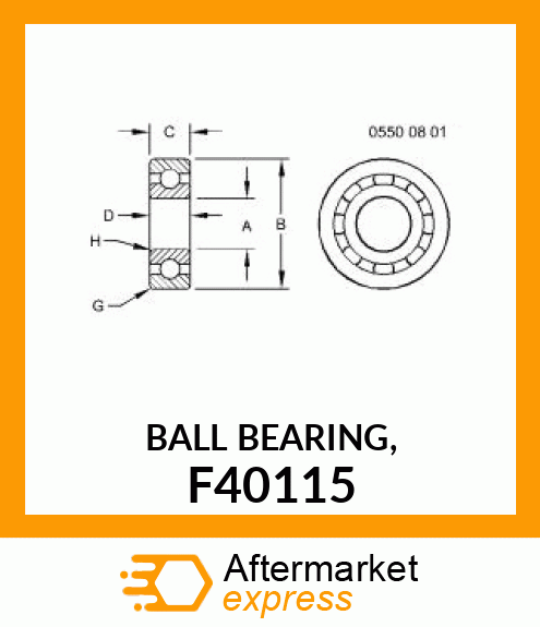 BALL BEARING, F40115