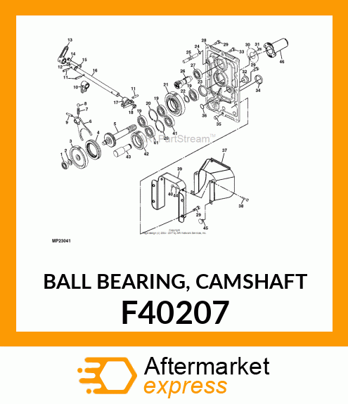 BALL BEARING, CAMSHAFT F40207