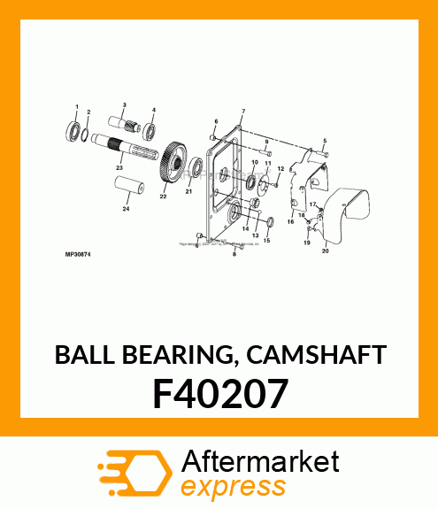 BALL BEARING, CAMSHAFT F40207