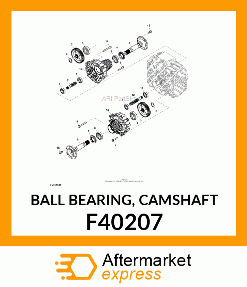 BALL BEARING, CAMSHAFT F40207