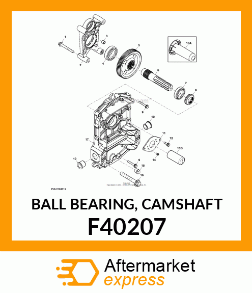 BALL BEARING, CAMSHAFT F40207