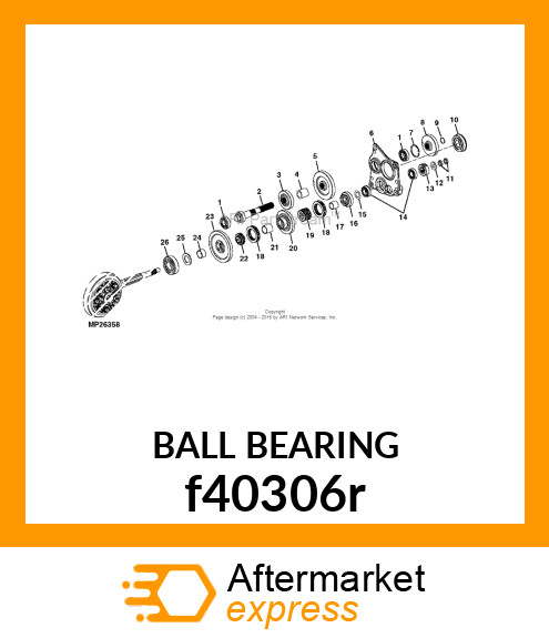 BALL BEARING f40306r