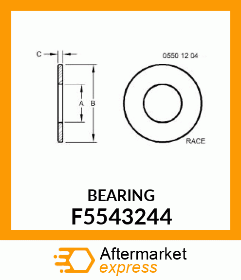 THRUST BEARING RACE F5543244