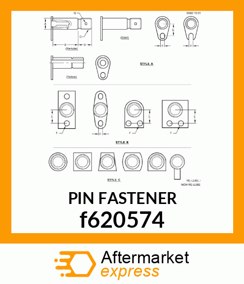 PIN FASTENER, PIN FASTENER 70 f620574