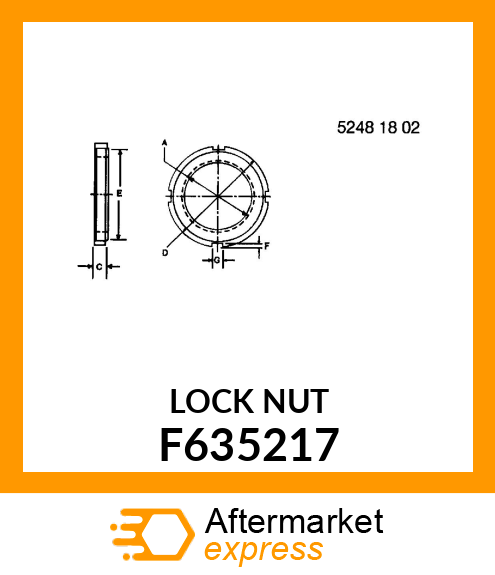 LOCK NUT F635217