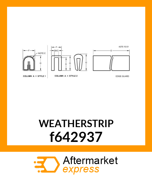 WEATHERSTRIP f642937