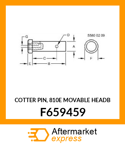 COTTER PIN, 810E MOVABLE HEADB F659459