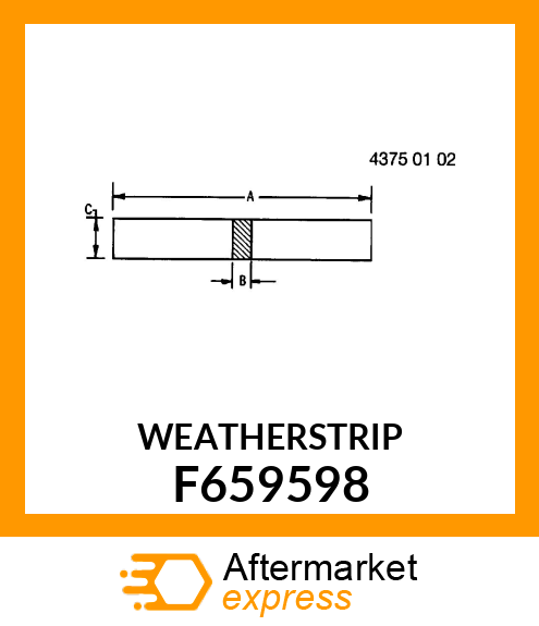 WEATHERSTRIP F659598