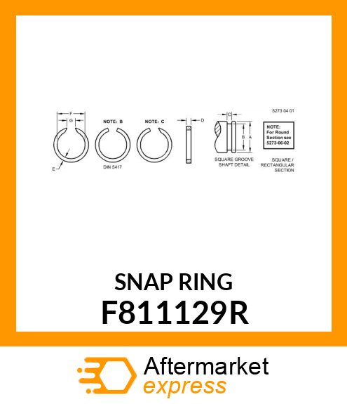 SNAP RING F811129R