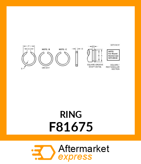 SNAP RING F81675