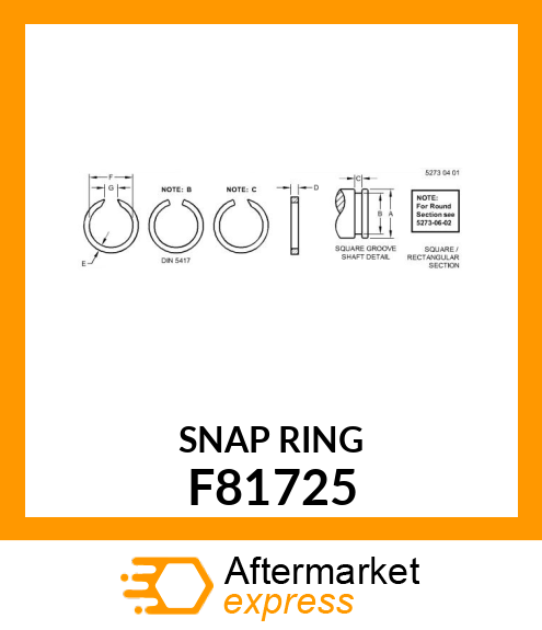 SNAP RING F81725