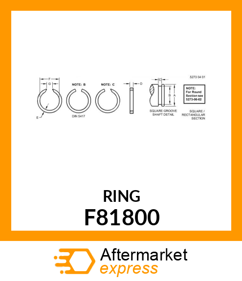 SNAP RING F81800