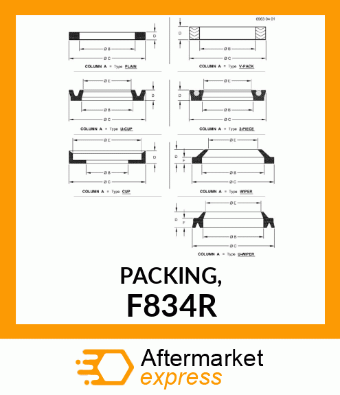 PACKING, F834R