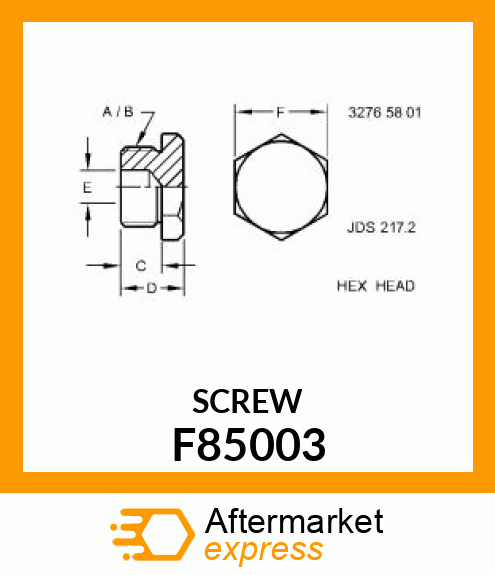 FITTING PLUG F85003