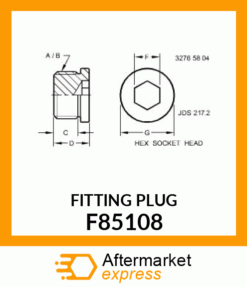 FITTING PLUG F85108