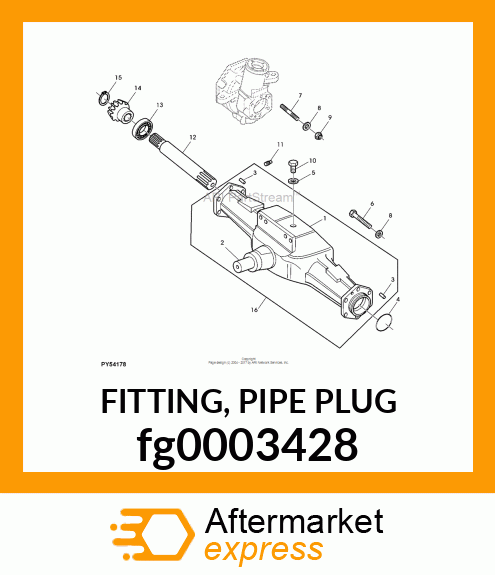 FITTING, PIPE PLUG fg0003428