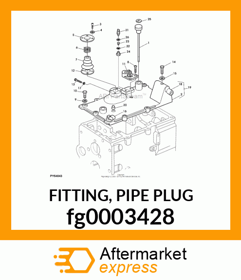 FITTING, PIPE PLUG fg0003428