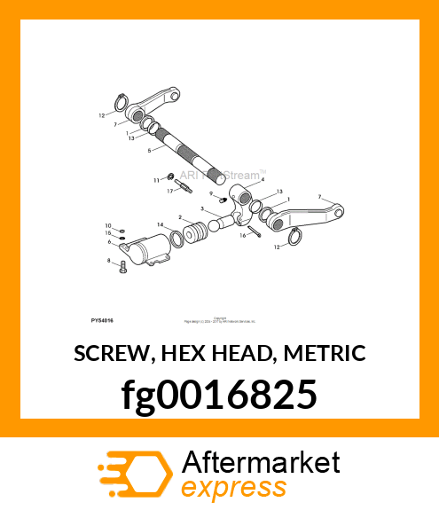 SCREW, HEX HEAD, METRIC fg0016825