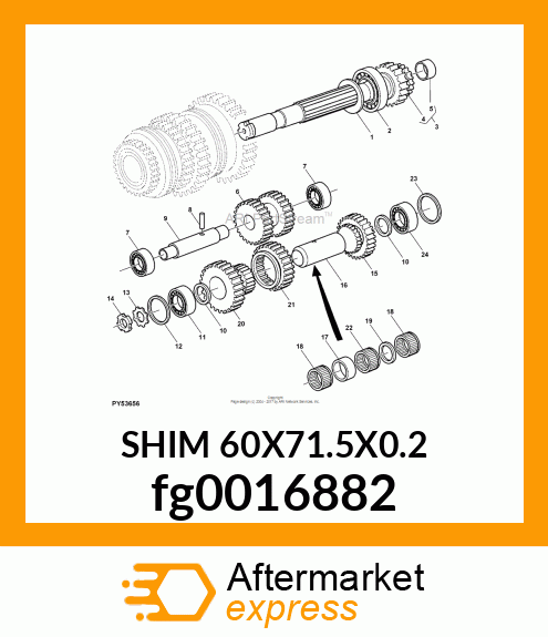 SHIM 60X71.5X0.2 fg0016882