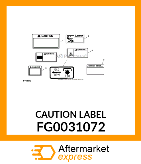 CAUTION LABEL FG0031072