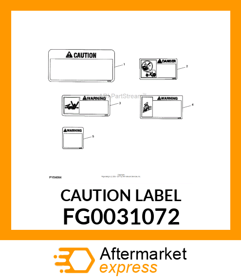 CAUTION LABEL FG0031072