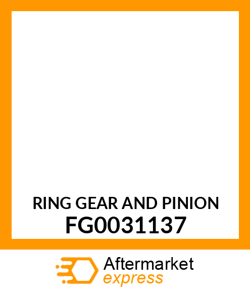 RING GEAR AND PINION FG0031137