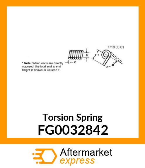 Torsion Spring FG0032842