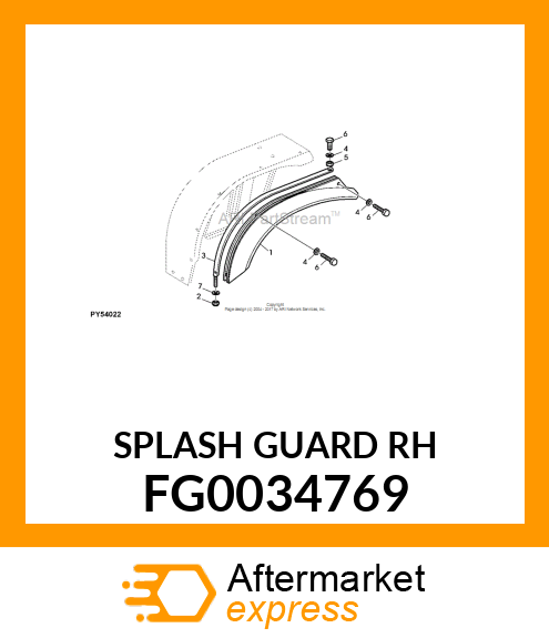 SPLASH GUARD RH FG0034769